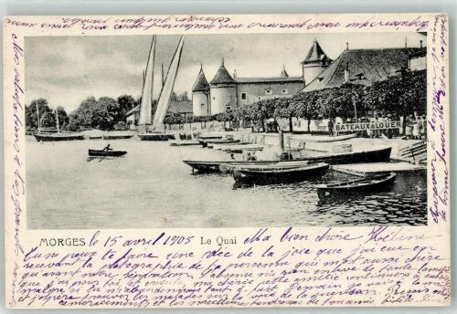 1110 Morges 1905 - Quai Ruderboote