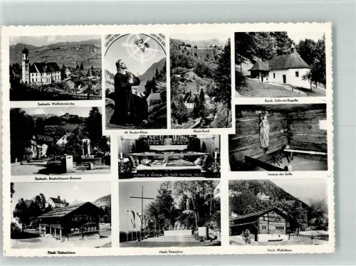 6073 Flüeli-Ranft Foto AK Bruder Klaus Geburtshaus Wohnhaus Sachseln