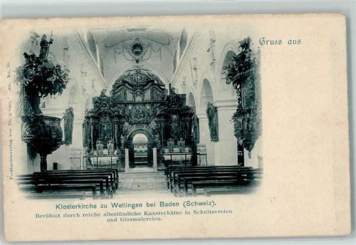 5430 Wettingen - Klosterkirche Inneres