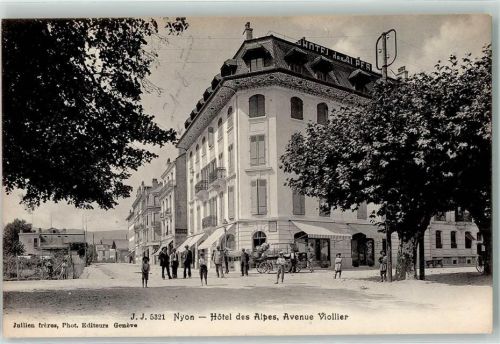 1260 Nyon 1908 - Hotel des Alpes Avenue Viollier