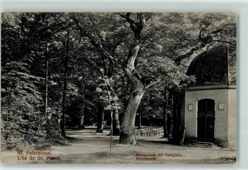 3235 St. Petersinsel Erlach - Promenade mit Festplatz