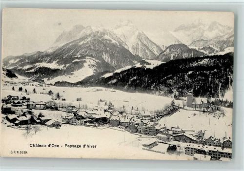 1660 Château-d´Oex 1918 - Winter - Paysage d`hiver AK