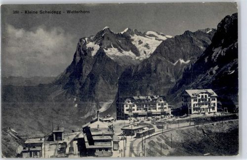 Scheidegg 1912 - Hotel Bergbahn Kleine Scheidegg