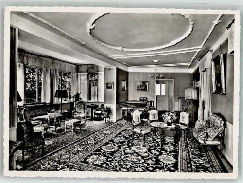 8265 Mammern Foto AK Hotel Kuranstalt Musiksalon