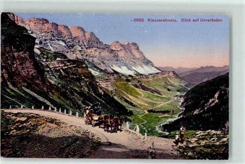 Klausenstrasse - Postkutsche Urnerboden