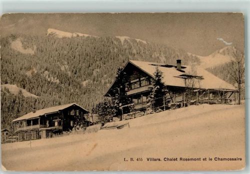 Villars VD - Chalet Rosemont et le Chamossaire Winter