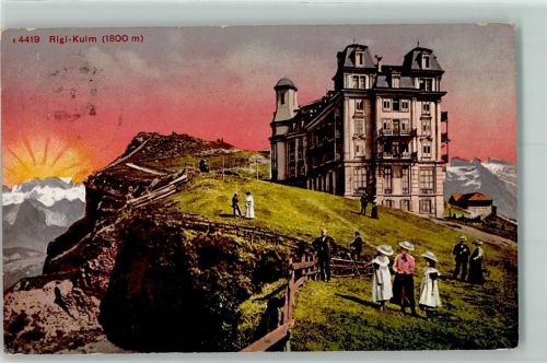 Rigi Kulm 1911 - Hotel Spaziergänger
