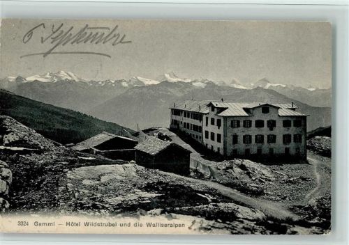 Gemmipass Wallis - Hôtel Wildstrubel und die Walliseralpen