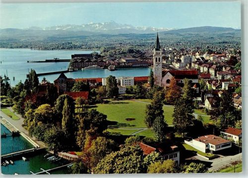 8590 Romanshorn - Fliegeraufnahme Blick auf Säntis Ausflugsschiffe