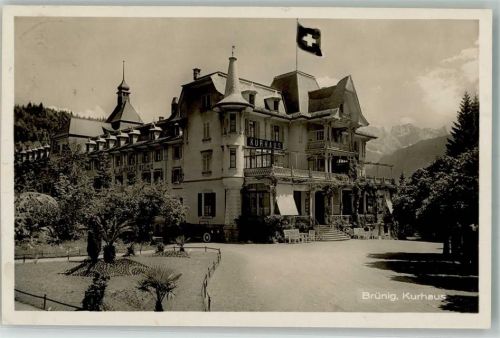 3860 Brünig 1950 Foto AK Hotel Kurhaus