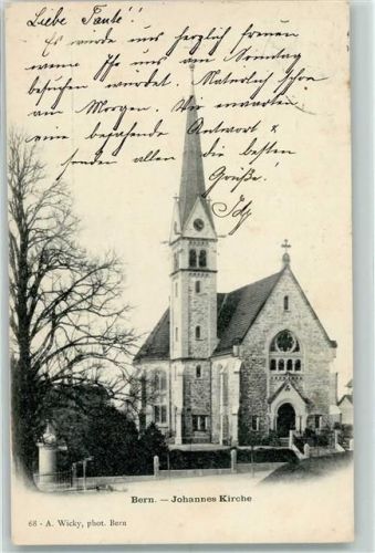3000 Bern Berne 1903 - St. Johannes Kirche