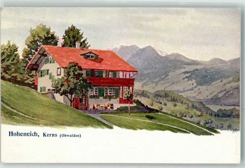 6064 Kerns Künstlerkarte Hoheneich sign. H. Höhr