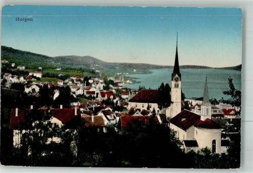 8810 Horgen 1921 Foto AK Kirche