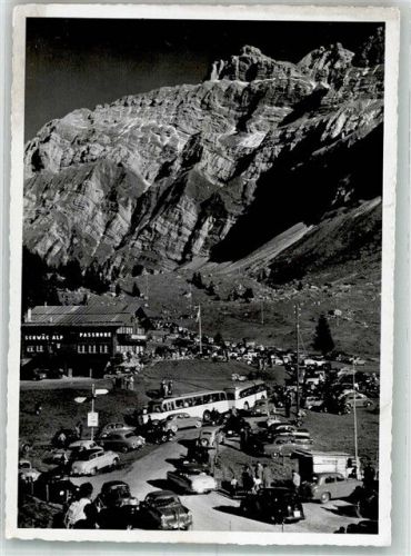 Schwägalp Foto AK Omnibus Auto Gasthaus Schwägalp Feldpost