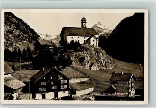 6484 Wassen UR - Dorfansicht m. Kirche