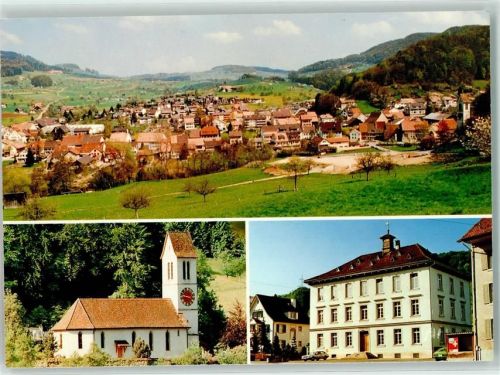 4466 Ormalingen - Kirche Schulhaus