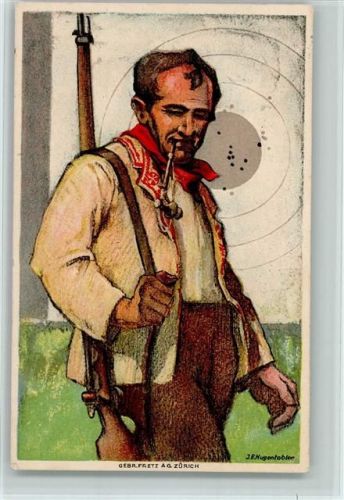 1924 - sign Hugentobler - Schweizer Schützenverein Carabiniers 1824-1924