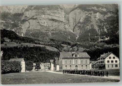 8880 Walenstadt 1906 Foto AK Kaserne