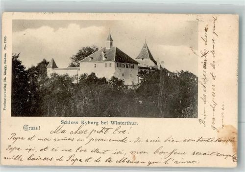 8314 Kyburg 1902 Foto AK Schloss