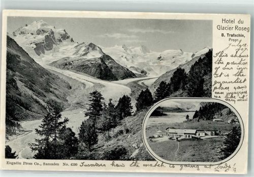 Roseg Gletscher 1907 - Hotel