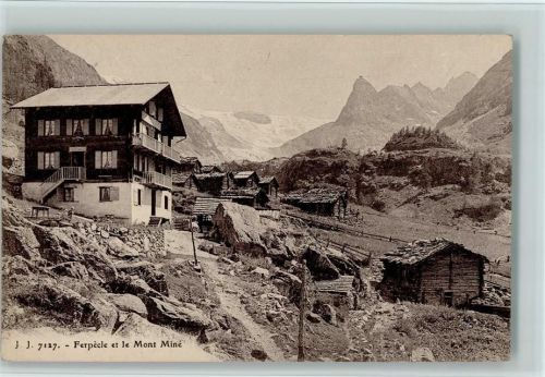 Ferpecle - Teilansicht, Verlag J.J. Nr. 7127, gute Erhaltung AK