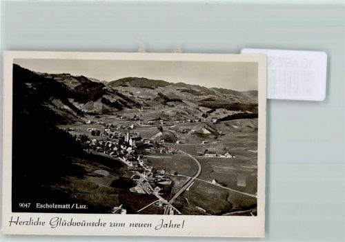 6182 Escholzmatt 1939 FOTO KEINE AK Neujahr Fliegeraufnahme Foto 10cm x 7cm, rückseitig Haftspuren