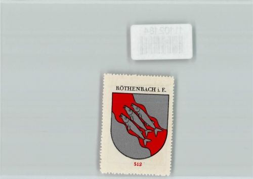 3538 Röthenbach im Emmental - Vignette Wappen Kaffee Hag ca 1920-1940