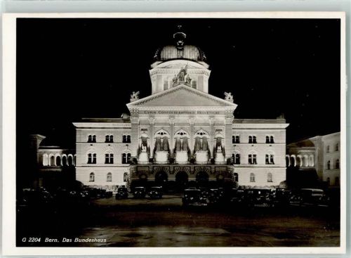 3000 Bern Berne - Bundeshaus bei Nacht