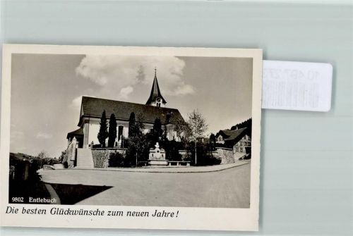 6162 Entlebuch FOTO KEINE AK Kirche Neujahr Brunnen Denkmal Foto 10cm x 7cm, rückseitig Haftspuren
