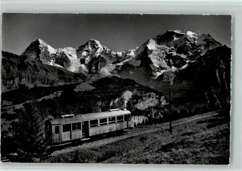 3825 Mürren - Mürrenbahn mit Eiger Mönch Jungfrau