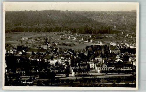 9220 Bischofszell 1937 Gebrauchsspuren Foto AK