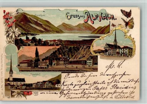 6055 Alpnach Dorf 1900 BOAKC Lithographie Verlag Künzli Nr 698