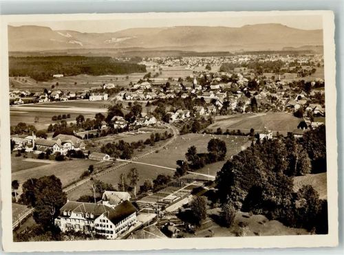 4900 Langenthal Foto AK Fliegeraufnahme Hotel Bad Gutenburg