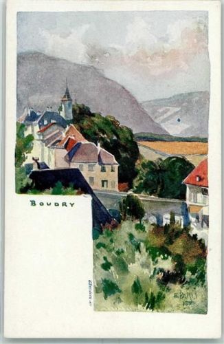 2017 Boudry Künstlerkarte sign E. Paris