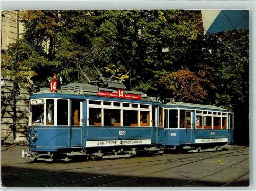8000 Zürich - Zürchertram Zweiachser-Anhängerzug Linie 14