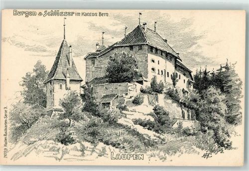 3177 Laupen BE - Schloss sign.