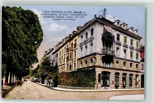 8000 Zürich - Cafe Gessner Allee