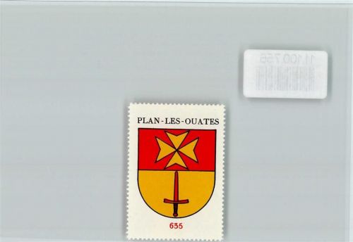 1228 Plan-les-Ouates - Vignette Wappen Kaffee Hag ca 1920-1940 Plan-Les-Ouates