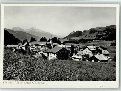 7076 Parpan - Ortsansicht gegen Calanda