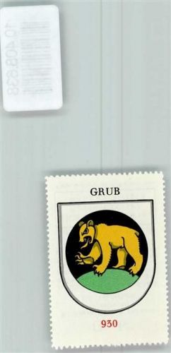 9035 Grub AR - Vignette Wappen Kaffee Hag ca 1920-1940 Bär