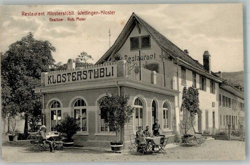 5430 Wettingen 1912 Foto AK Gasthaus Klosterstübli