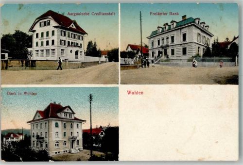 5610 Wohlen AG Foto AK Aargauische Kreditanstalt Bank Freiämter Bank