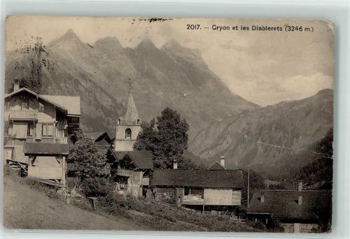 1882 Gryon 1908 - Kirche les Diablerets