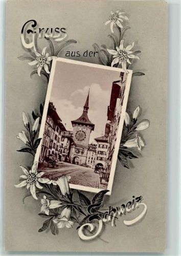 3000 Bern Berne - Zeitglockenturm mit Edelweissmotiv