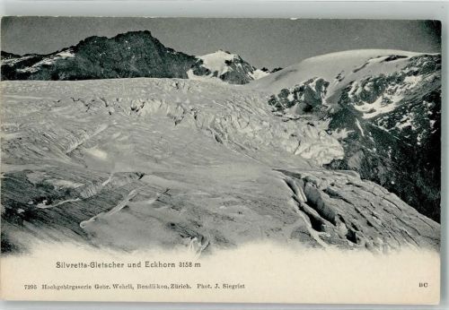 Silvretta 1900 Foto AK Silvretta Gletscher Eckhorn