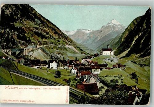 6484 Wassen UR - Kirche Gotthardbahn
