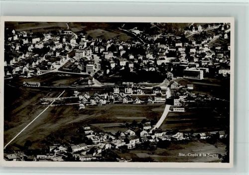 1450 Ste-Croix 1935 Foto AK Luftbild