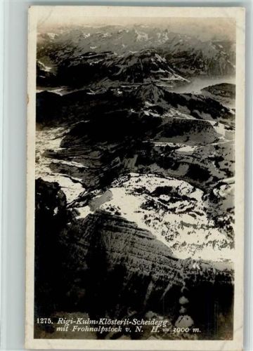 6410 Rigi Klösterli Foto AK Rigi Kulm Klösterli-Scheidegg - Luftbild Schweizer Aerogesellschaft 1275