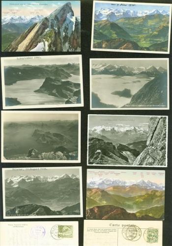 6010 Pilatus Kulm Posten 21 bis 100 AK Lot mit 27 AK