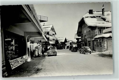 3963 Montana - Winter Gasthaus Cafe Restaurant Casino VW Käfer Auto
